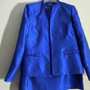 Kasper 3pc Royal Blue/Sapphire Dress Suit